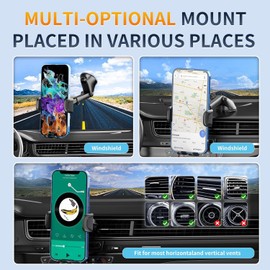 iPro Accessories Car Phone Holder Mount, Phone Stand for Car Windshield Dashboard Air Vent,Hands-Free car Phone Holders,Cell Phone Holder Fit for A26 A36 A56 A16 A15 S25 Series