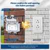 IP66 Waterproof 2-Gang 15A Outdoor Power Socket with Switch and