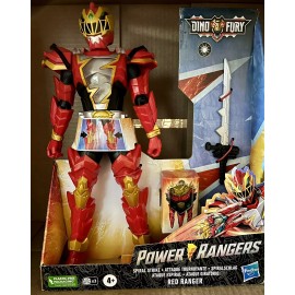 Hasbro Dino Fury Red Ranger Power Rangers. Spiral Strike & Sword. Lights Up.