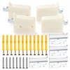 VooGenzek 4 PCS Cabinet Suspension Brackets, Cupboard Wall Mounting, Kitchen