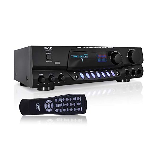 Pyle 200W Home Audio Power Amplifier - Stereo Receiver w/