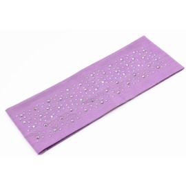Mytoptrendz® Bling Sparkly Diamante Decor Headband Super Soft Strechy Fabric Kylie Band Hairband Bandeau Girls and Women Haie Accessories(Lilac)