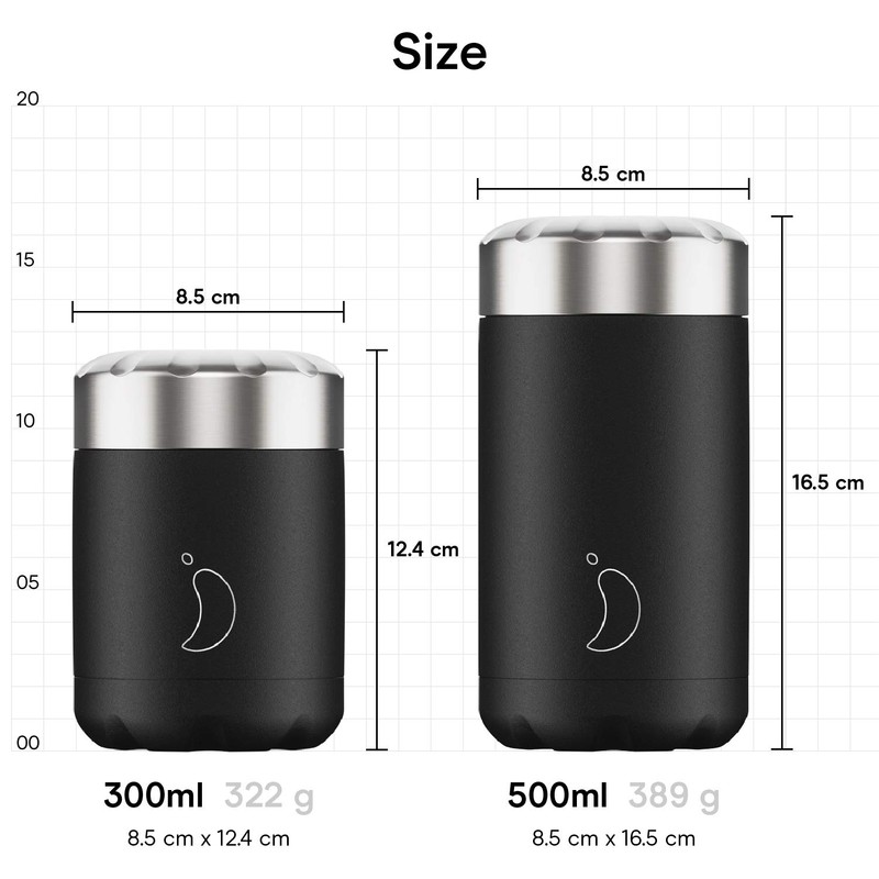 Chilly's Storage Containers, Leak-Proof Reusable Premium Stainless Steel Food Container,