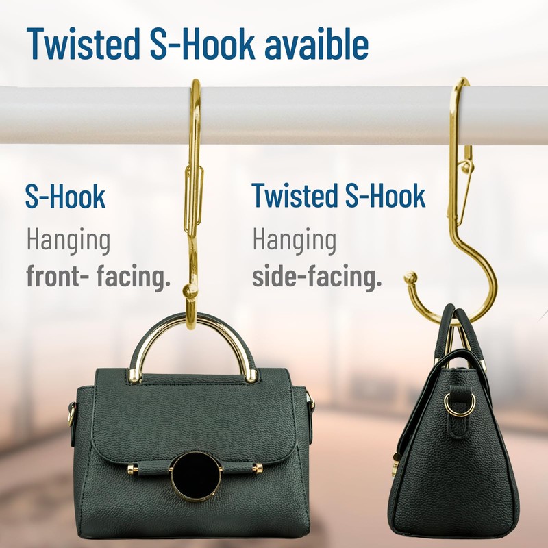 Blau Marité 6-Pack Metal S Hooks for Hanging – Heavy-Duty