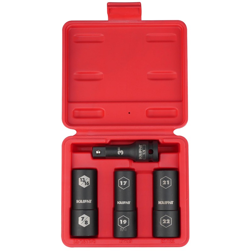 KAIFNT K232 Extra Thin Wall Impact Flip Socket Set, Lug