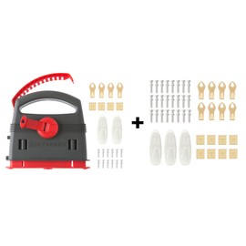 Takker® Easy One-Step Hardwall Picture Frame Hanging Tool Kit - No Tools/Nails Required – As Seen On Dragon’s Den - Hang On Brick, Tiles, Plaster, Wood, Up to 10kg Pictures Decor Utensils Tools