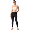 YUNOGA Women's Ribbed High Waisted Tummy Control Leggings Buttery 25"