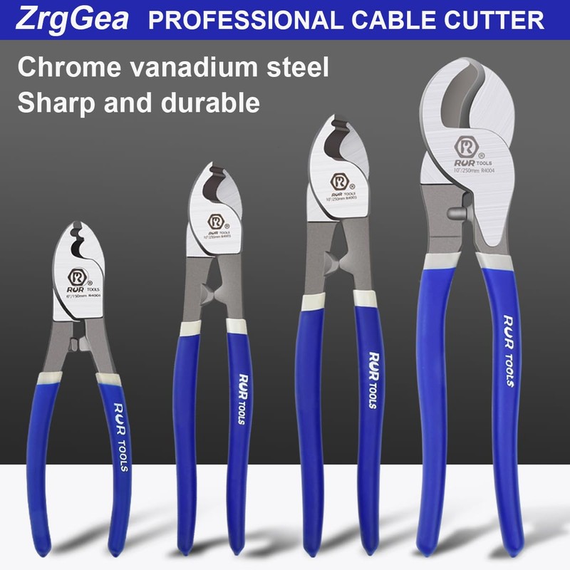 ZrgGea Cable Cutters 8 Inch, High Leverage Cable Cutter, Made
