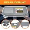 Aspaton Dark Gray Sun Visor Left Driver Side W/Light &