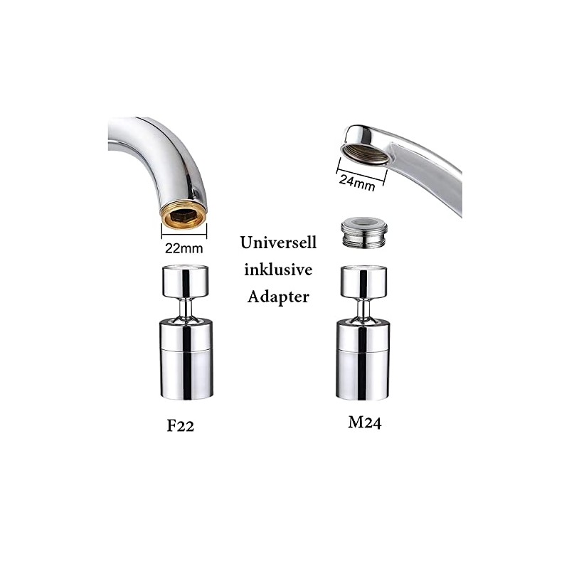 FlyHigh 360 Degree Rotating Swivel Head Water Saving Tap Aerator
