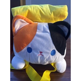 Round 1 New With Tag! Jumbo 21” Cat Tamago Backpack Super Soft plush