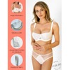 Rosme Womens Balconette Bra with Padded Straps, Collection Kamila, Ivory,