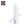 INEFA Rain collector for downpipe, PVC DN75 / 75 mm,