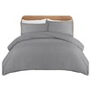Apex Furnishings Single Duvet Cover Set Soft Microfibre Silver Bedding