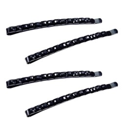 4 forcine per capelli con strass neri, forcine per capelli con strass neri, forcine per capelli da donna, fermagli decorativi per capelli in metallo, accessori decorativi, per donne