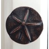 Sand Dollar Drawer Knob, Beach Cabinet Pull, Solid Metal, Oil