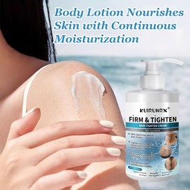 KUIRUNRX® Körperlotion, Hautstraffende Und Straffende Lotion, Feuchtigkeitsspendende Hautpflege-Körperlotion, Für Hals Und Dekolleté, Lift Und Firm, Feuchtigkeitscreme mit Elastin(100G)