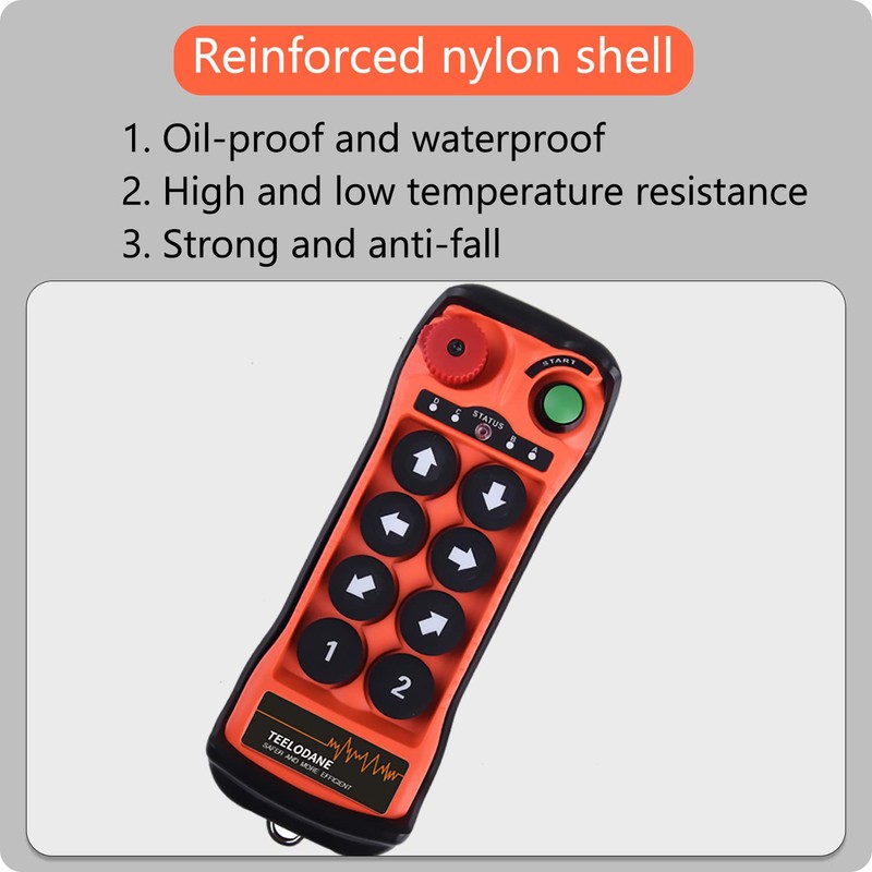 Q800 Industrial Wireless Crane Remote Control kit 8 Button 12v