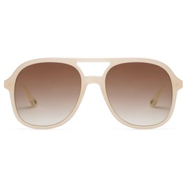 SOJOS SJ2174 Unisex Sunglasses Retro Vintage Polarised Mirrored Large Square 70s Rectangular Unisex UV400 Protection Glasses, Pink/Tan