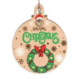 Christmas Countdown Decoration, Hanging Days Until Christmas Countdown Sign, Rotating Christmas Countdown Calendar, Reusable Countdown to Christmas Sliding Ornament for Christmas Tree, Home Decor (A1)