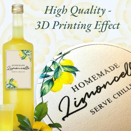 Joyful Artistry Limoncello Labels - 14 Rectangular 2"x3" Limoncello Labels for Bottles, Limoncello Bottle Labels, Limoncello Stickers Labels for Limoncello Bottles (Rectangular)
