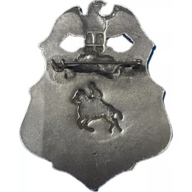 Pony Express Messenger Badge,OLD WEST,SILVER,WE