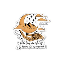 (3pcs) to The Stars Who Listen Sticker - Bookish Sticker - Book Lover Gift - Reading Lover - E-Reader - Decorative Decals - Unique and Eye-Catching - Durable & Waterproof - Ideal for Gifting