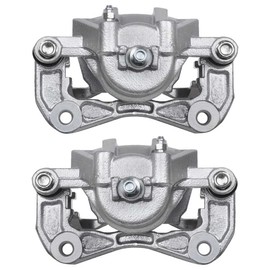 AutoShack Set of 4 Front and Rear Brake Caliper with Bracket Assembly Replacement for 2006-2007 Hyundai Accent 2006-2007 Kia Rio5 2006-2007 Rio 1.6L FWD BC40046