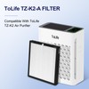 ToLife TZ-K2 Air Purifier Replacement Filter, 3-in-1 High-Efficiency Activated Carbon