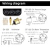 3 in 1 Oil Pressure Gauge Water Pressure Gauge Volt