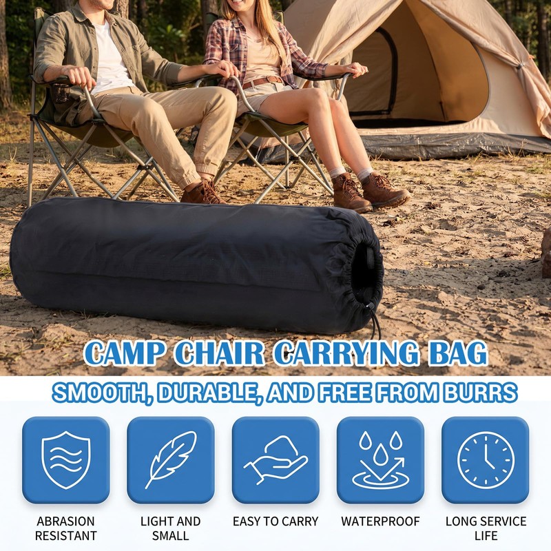 2PCS 39" Large Camp Chair Replacement Bag Portable Camping Folding