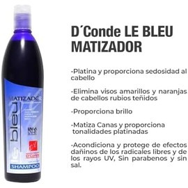 GAERO GLOBAL SOLUTION Shampoo Matizador Morado Le Bleu D Cond Sin Sales Ni Parabenos Para Cabello Platinado 250 Ml By Gaero Shop