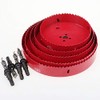 23 mm Bi-Metal Hole Saw Red, M50 HSS Hole Cutter