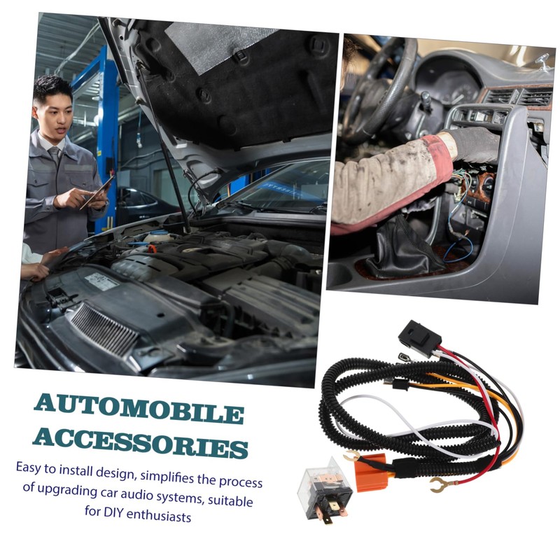 FUNOMOCYA Car Horn Wiring Kit Effortless Installation for Vehicles Durable