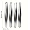 4pcs Set Professional Tweezers Set Perfect for Hair Removal &