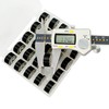 New Brothread 25pcs Black 70D/2 (60WT) Prewound Bobbin Plastic Size
