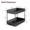 Pull Out Spice Rack Organizer for Cabinet, 2 Pack Widen