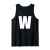 Letter "W" Bold White Capital "W" for Team Names or
