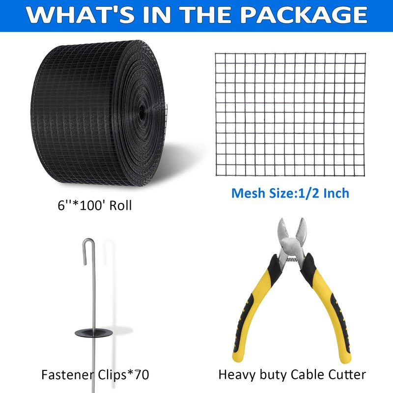 6in X 100ft Solar Panel Bird Guard 1/2 Inch Wire