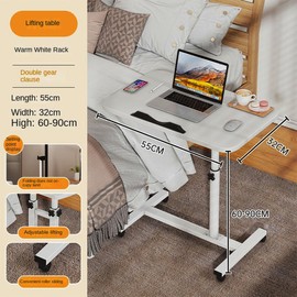 TUICARE Overbed Table and Hospital Bed Table, Laptop Table for Bed, Recliner, and Sofa - Computer Table for Bed and Hospital Bedside Table, Hospital Tray Table Adjustable with Wheels