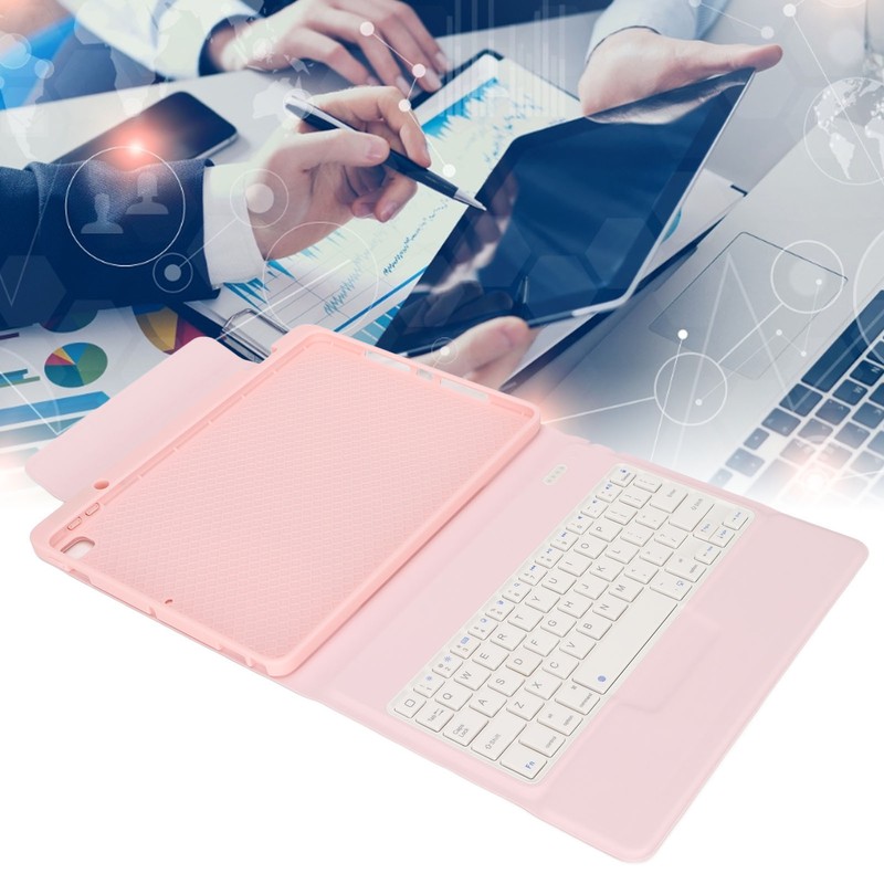 Tablet Case Leather Tablet Protective Cover With Pen Slot Keyboard