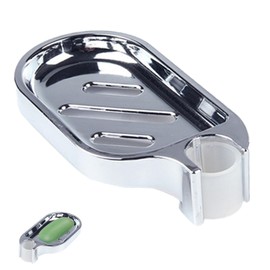 Shower Rail Slide Soap Dish Holder, Adjustable Soap Dish Holder, Adjustable Soap Holder for Shower Rail, Soap Dish for Shower Rail, for Bathroom, Kitchen, Shower Rail, 25 mm