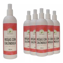 Productos Mart Mexico Tónico Facial De Rosas Con Caléndula (500ml) 6 Pack