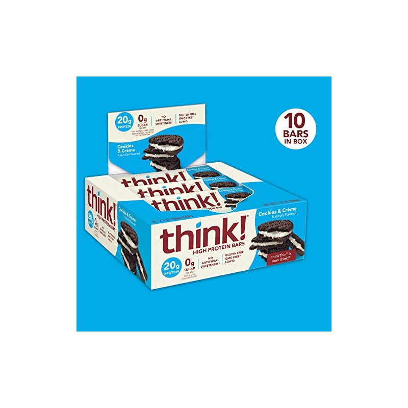 think! Protein Bars, High Protein Snacks, Gluten Free, Sugar Free