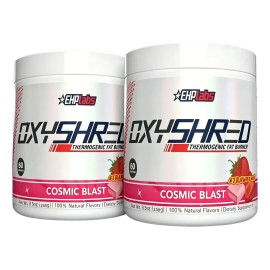 2pc Ehp Labs Oxyshred Quemador De Grasa Termogénico 158g                                                                                              