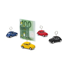 VW Beetle Compatible Photo and Card Holder on Wheels, yellow