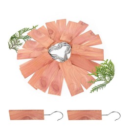 20 Pcs Cedar Blocks for Clothes Storage, 100% Natural Cedar Moth Repeller for Wardrobes, Closets, Drawers, Cupboards, Eco-Friendly Moth Repel