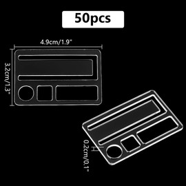 PH PandaHall Embroidery Floss Bobbins 50pcs Floss Organizer Embroidery Thread Cards Clear Cross Stitch Thread Organizer Thread Holder Embroidery Cards for Sewing Storage Organizer 3.2x4.9cm