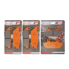 LE LEFOSSI Front and Rear Carbon Fiber Brake Pads Compatible with Fit for Suzuki AN 650 Burgman Executive/Skywave 2007 2008 2009 2010 2011 2012 2013 2014 2015 2016 2017 2018 2019 FA142F FA412R