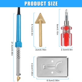 Foreverup Plastic Welding Machine, 80 W Bumper Repair Set with Rods, Reinforcement Fabric and Wire Brush for Plastic Welding, Car DIY Crafts Surface Repair